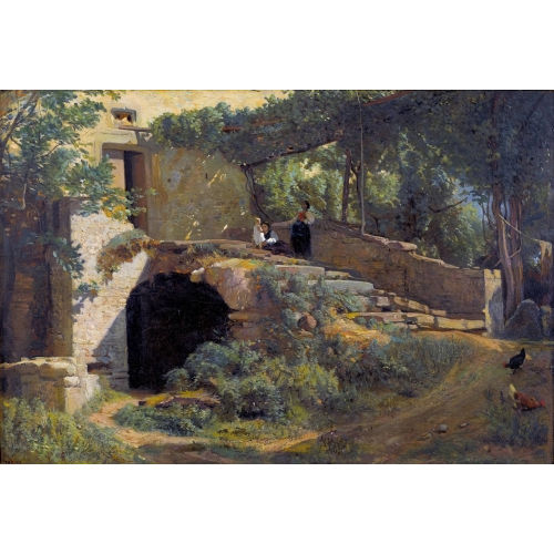 BARTHLEMY MENN : 'Schlosstreppe in Blonay' (DOBIASCHOFSKY AUKTIONEN AG)