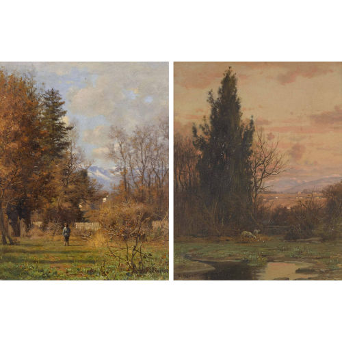 FRAN�OIS FURET : Herbstliche Landschaften. Gegenst�cke (DOBIASCHOFSKY AUKTIONEN AG)