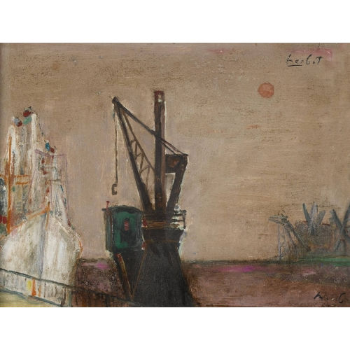 ADOLF HERBST : 'Hafen von Amsterdam' (DOBIASCHOFSKY AUKTIONEN AG)