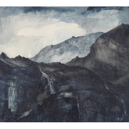 WALTER KREBS : Berglandschaft (DOBIASCHOFSKY AUKTIONEN AG)