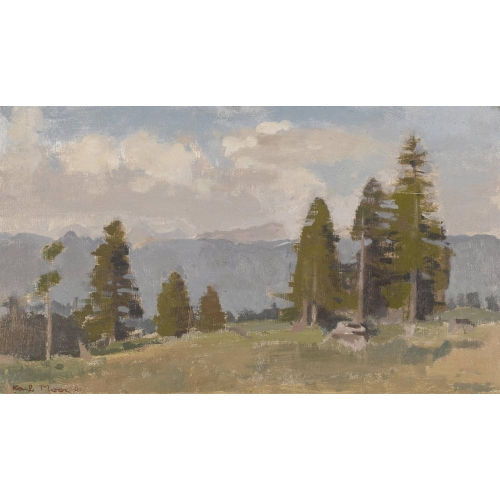 KARL MOOR : Waldlichtung im Gebirge (DOBIASCHOFSKY AUKTIONEN AG)