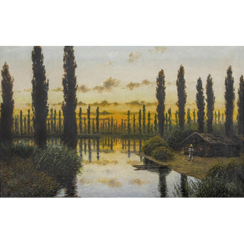 AUGUST L�HR : Die Schwimmenden G�rten von Xochimilco (DOBIASCHOFSKY AUKTIONEN AG)