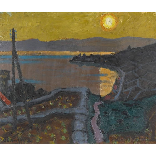 FRED STAUFFER : 'Abend am Genfersee' (DOBIASCHOFSKY AUKTIONEN AG)
