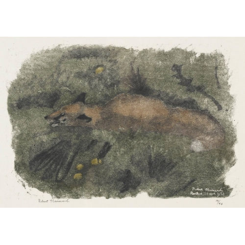 ROBERT HAINARD : 'Renard croquant des poires' (DOBIASCHOFSKY AUKTIONEN AG)
