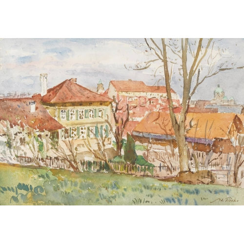 ADOLF TI�CHE : Blick auf Bern und das Bundeshaus (DOBIASCHOFSKY AUKTIONEN AG)