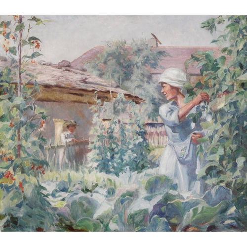 HANS WIDMER : Im sommerlichen Garten (DOBIASCHOFSKY AUKTIONEN AG)