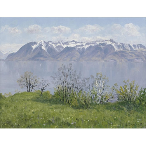ALBERT DUPLAIN : Am Genfersee (DOBIASCHOFSKY AUKTIONEN AG)