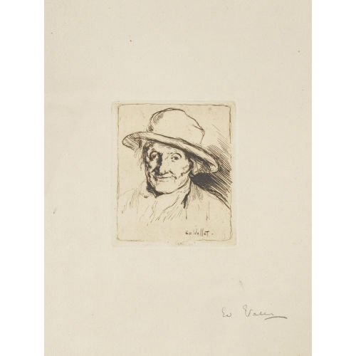 �DOUARD VALLET : 'Vieux paysan' (DOBIASCHOFSKY AUKTIONEN AG)