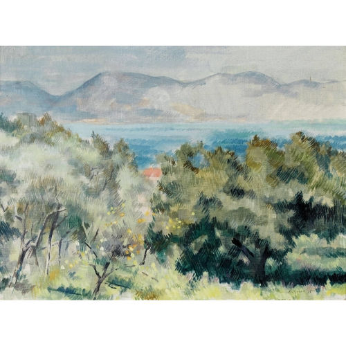 GUNTER B�HMER : Landschaft am Lago Maggiore (DOBIASCHOFSKY AUKTIONEN AG)