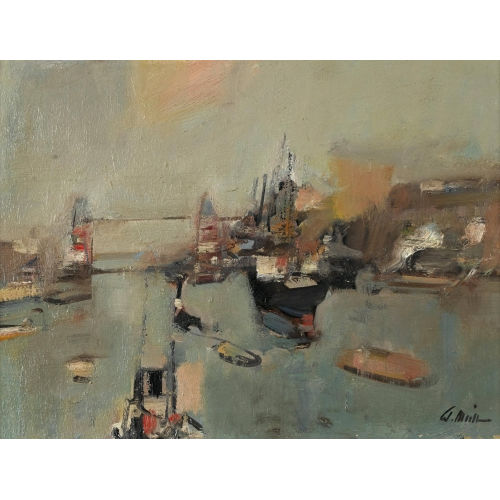 WALTER EMIL M�LLER : Belebte Themse in London (DOBIASCHOFSKY AUKTIONEN AG)