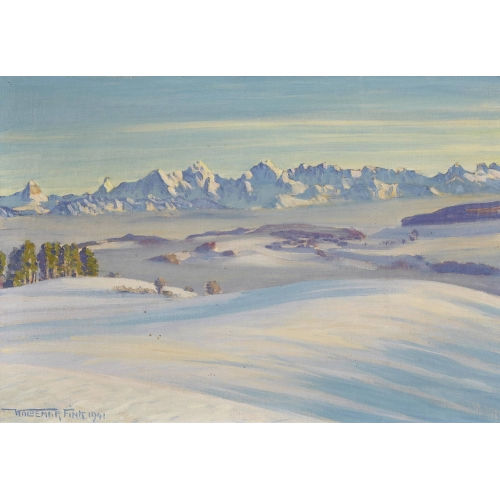 WALDEMAR THEOPHIL FINK : 'Wintersonne auf dem Gurten' (DOBIASCHOFSKY AUKTIONEN AG)