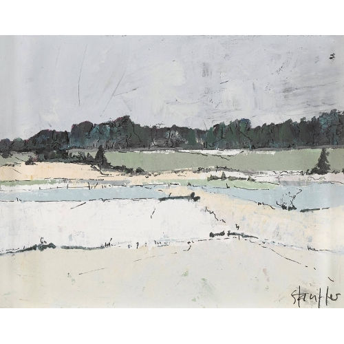 BODO STAUFFER : Landschaft am Waldrand (DOBIASCHOFSKY AUKTIONEN AG)