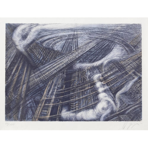 HANS-RUEDI GIGER : Futuristische Stadt (DOBIASCHOFSKY AUKTIONEN AG)