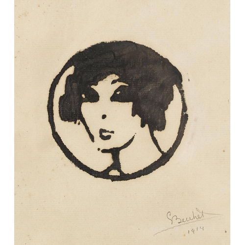 GUSTAVE BUCHET : Le visage (DOBIASCHOFSKY AUKTIONEN AG)