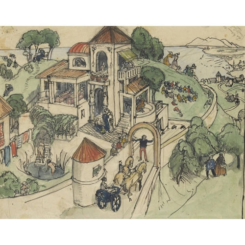 ALBERT WELTI : 'Schloss des Don Juan' (DOBIASCHOFSKY AUKTIONEN AG)