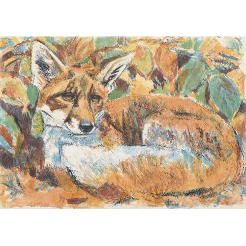 FRITZ HUG : Liegender Fuchs (DOBIASCHOFSKY AUKTIONEN AG)