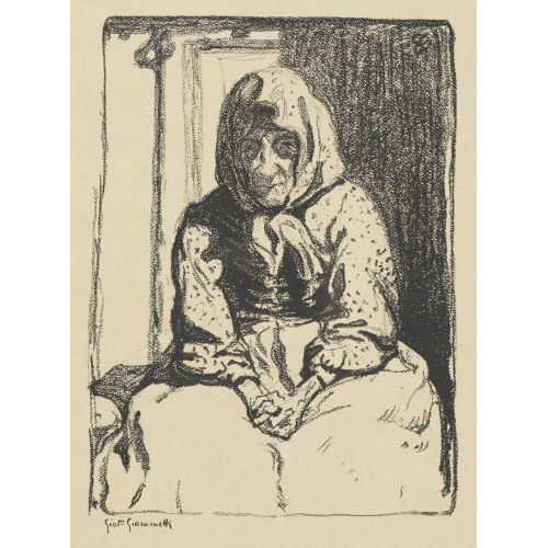 GIOVANNI GIACOMETTI : 'La Vecchia - Clarin Gianoli' (DOBIASCHOFSKY AUKTIONEN AG)