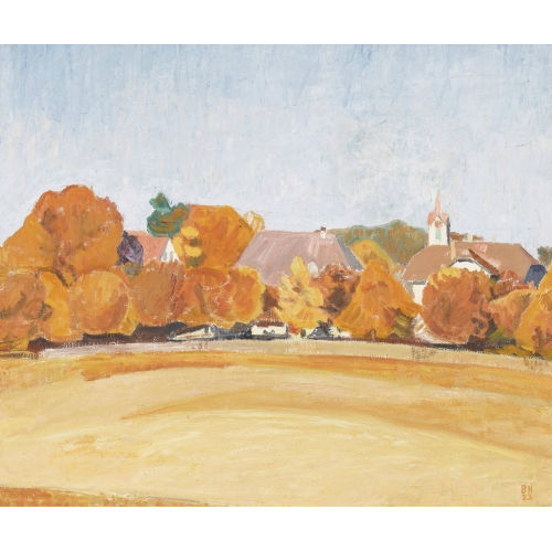 BRUNO HESSE : Oschwand bei sonnigem Herbstwetter (DOBIASCHOFSKY AUKTIONEN AG)