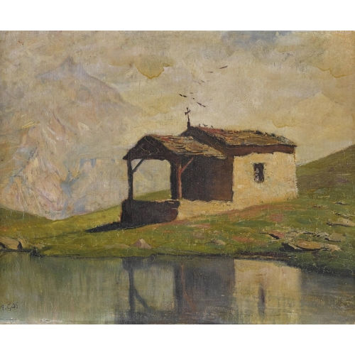 ALBERT HENRY JOHN GOS : Chapelle du Lac Noir (DOBIASCHOFSKY AUKTIONEN AG)
