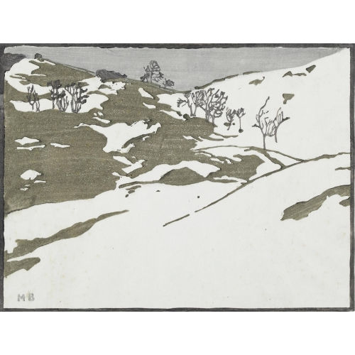 MAX BURGMEIER : 'Schneeflecken' (DOBIASCHOFSKY AUKTIONEN AG)