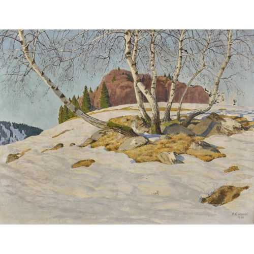 PLINIO COLOMBI : 'Fin d′hiver' (DOBIASCHOFSKY AUKTIONEN AG)