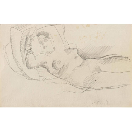 RODOLPHE TH�OPHILE BOSSHARD : Femme allong�e (DOBIASCHOFSKY AUKTIONEN AG)