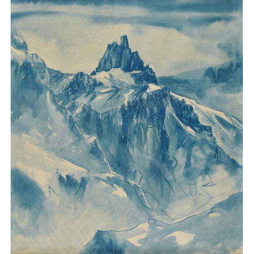 WALTER KREBS : 'Tschingelochtighorn 2738 m (Berneroberland)' (DOBIASCHOFSKY AUKTIONEN AG)