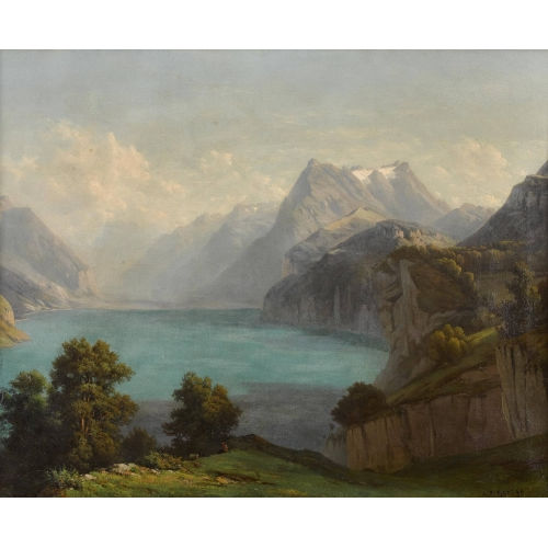 JEAN PHILIPPE GEORGE-JULLIARD : Urnersee mit Urirotstock (DOBIASCHOFSKY AUKTIONEN AG)