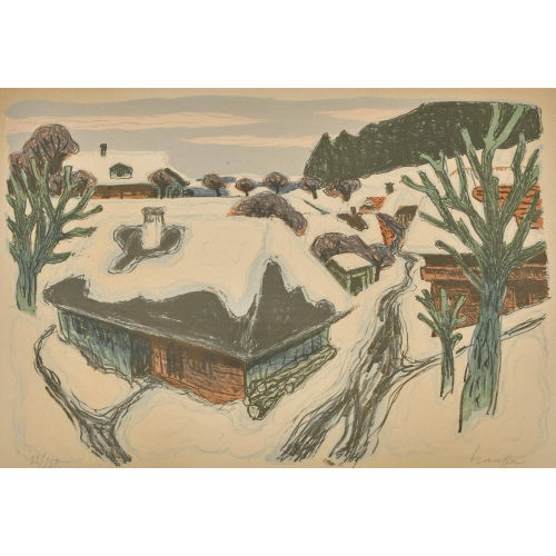 FRED STAUFFER : Winterstimmung (DOBIASCHOFSKY AUKTIONEN AG)