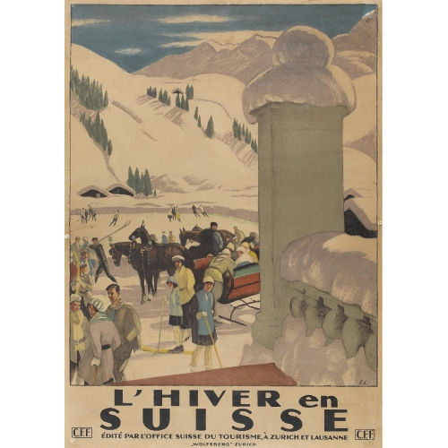 EMIL CARDINAUX : 'L′hiver en Suisse' (DOBIASCHOFSKY AUKTIONEN AG)