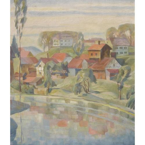 EUGEN HENZIROSS : Aare bei Worblaufen (DOBIASCHOFSKY AUKTIONEN AG)