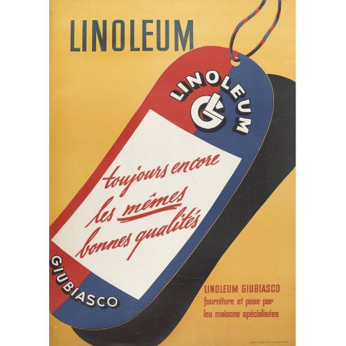 EMIL JOLLER : 'Linoleum toujours encore les m�mes bonnes qualit�s' (DOBIASCHOFSKY AUKTIONEN AG)