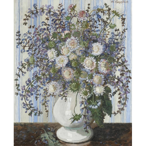 HENRI-CLAUDIUS FORESTIER : 'Bouquet des Champs. Sauges et Centaur�es' (DOBIASCHOFSKY AUKTIONEN AG)