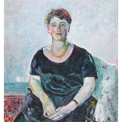 CUNO AMIET : 'Bildnis Juliette Tr�ssel' (DOBIASCHOFSKY AUKTIONEN AG)