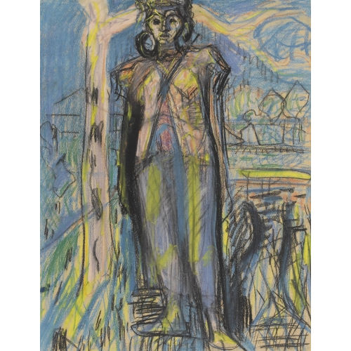 MAX GUBLER : Bildnis von Maria Gubler (Ehefrau des K�nstlers) (DOBIASCHOFSKY AUKTIONEN AG)