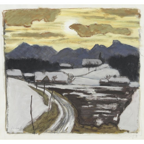 FRED STAUFFER : 'Bei Heimenschwand, F�hn' (DOBIASCHOFSKY AUKTIONEN AG)
