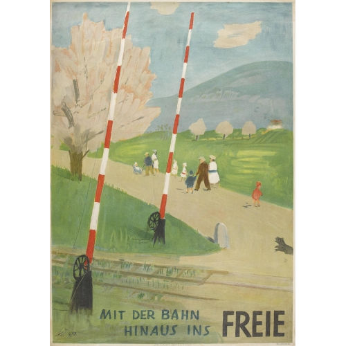 ERNST MORGENTHALER : 'Mit der Bahn hinaus ins Freie' (DOBIASCHOFSKY AUKTIONEN AG)