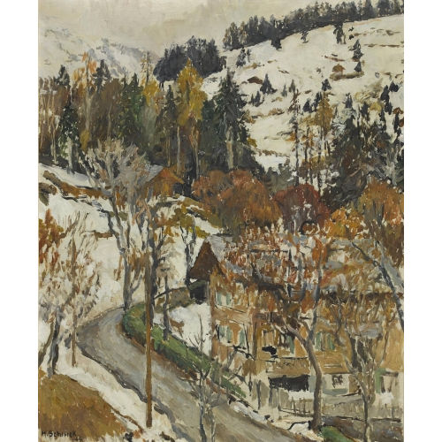 HENRY SCHIMEK : 'Pleine sur la neige' (DOBIASCHOFSKY AUKTIONEN AG)