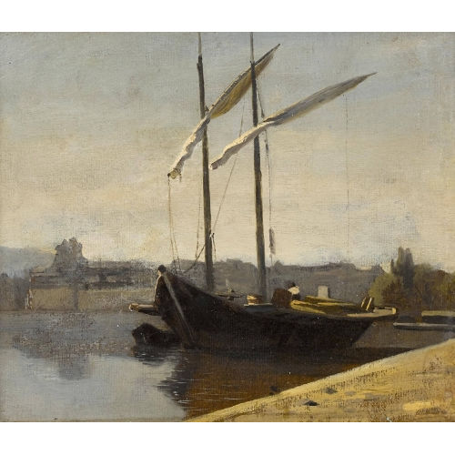 FRAN�OIS BOCION : 'Amarrage au quai du Mont-Blanc � Gen�ve' (DOBIASCHOFSKY AUKTIONEN AG)