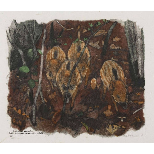 ROBERT HAINARD : 'Quatre petits marcassins' (DOBIASCHOFSKY AUKTIONEN AG)