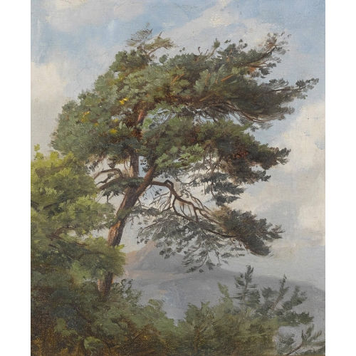 CHARLES JONES WAY : Landschaft mit einem Baum (DOBIASCHOFSKY AUKTIONEN AG)