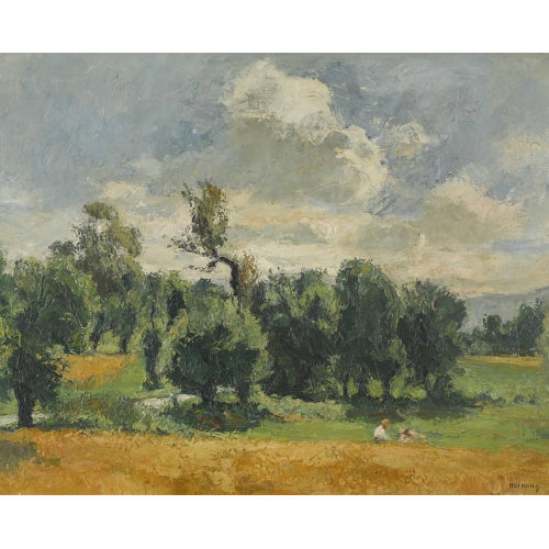 CHARLES �MILE HORNUNG : Sommerliche Landschaft (DOBIASCHOFSKY AUKTIONEN AG)