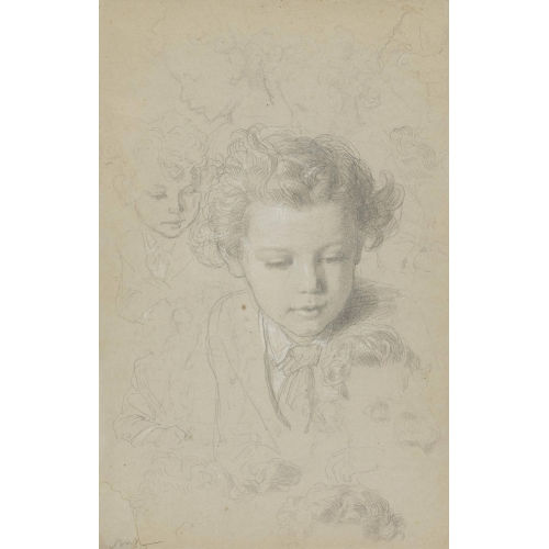 JACQUES ALFRED VAN MUYDEN : Kopfstudie eines Knaben (DOBIASCHOFSKY AUKTIONEN AG)