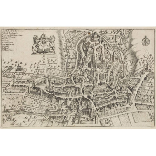 MATTH�US I MERIAN : 'Lausanne' (DOBIASCHOFSKY AUKTIONEN AG)