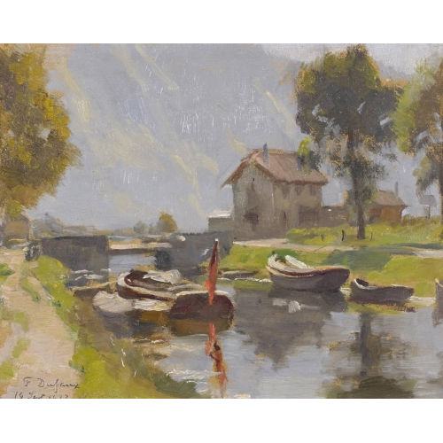 AUGUSTE FR�D�RIC DUFAUX : 'Villeneuve' (DOBIASCHOFSKY AUKTIONEN AG)