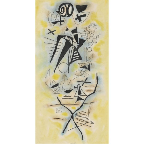 OTTO NEBEL : 'Tanzlied in Gelb' (DOBIASCHOFSKY AUKTIONEN AG)