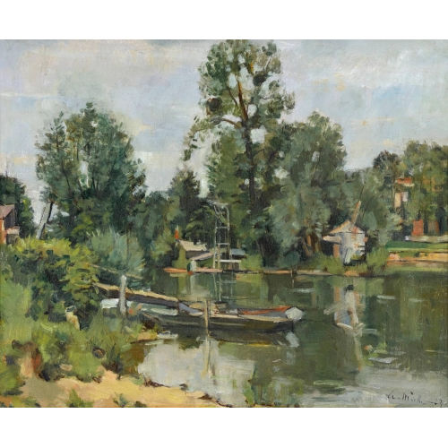 WALTER EMIL M�LLER : Sommerliche Flusspartie (DOBIASCHOFSKY AUKTIONEN AG)