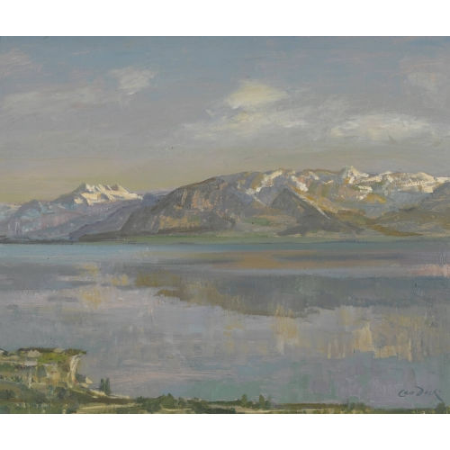 LEO DECK : 'Bei Vevey' (DOBIASCHOFSKY AUKTIONEN AG)