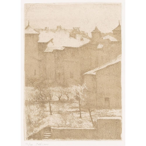 G�RARD DE PAL�ZIEUX : 'Jardins sous la Neige � Sion' (DOBIASCHOFSKY AUKTIONEN AG)
