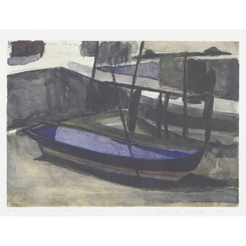 ALBERT CHAVAZ : Kleines Fischerboot (DOBIASCHOFSKY AUKTIONEN AG)